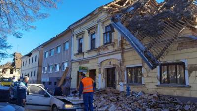 Появились первые данные о жертвах землетрясения в Хорватии