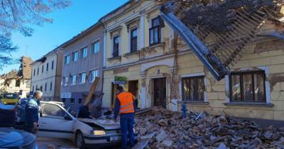 Разрушена половина города. В хорватской Петринье произошло мощное землетрясение