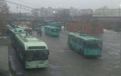 В Чернигове из-за ледяного дождя остановились троллейбусы