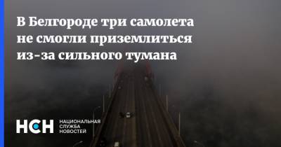 В Белгороде три самолета не смогли приземлиться из-за сильного тумана