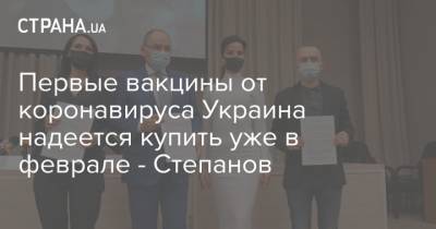 Первые вакцины от коронавируса Украина надеется купить уже в феврале - Степанов
