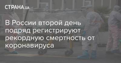 В России второй день подряд регистрируют рекордную смертность от коронавируса