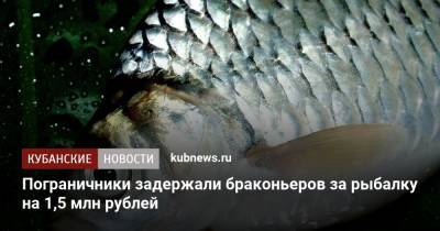 Пограничники задержали браконьеров за рыбалку на 1,5 млн рублей