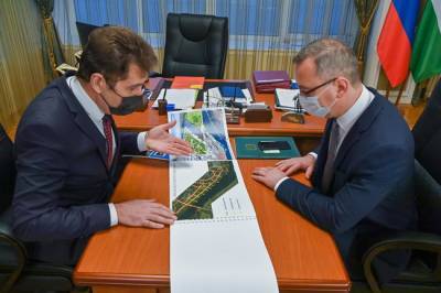 Владислав Шапша одобрил план благоустройства участка набережной реки Оки в Калуге