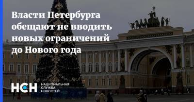 Власти Петербурга обещают не вводить новых ограничений до Нового года