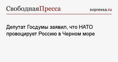 Депутат Госдумы заявил, что НАТО провоцирует Россию в Черном море