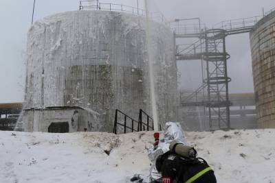 На Южно-Сахалинской ТЭЦ-1 провели противопожарные учения