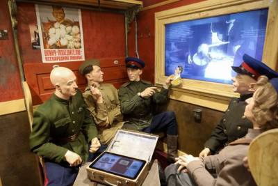 Москва онлайн покажет экскурсию по передвижному музею "Поезд Победы"