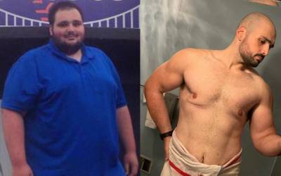 Этот парень похудел на 120 килограммов: теперь его просто не узнать