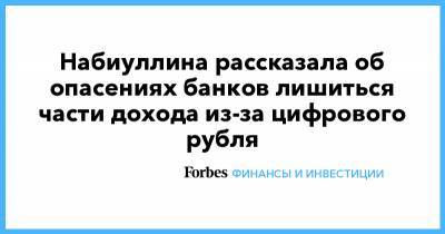 Набиуллина рассказала об опасениях банков лишиться части дохода из-за цифрового рубля
