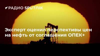 Эксперт оценил перспективы цен на нефть от соглашения ОПЕК+