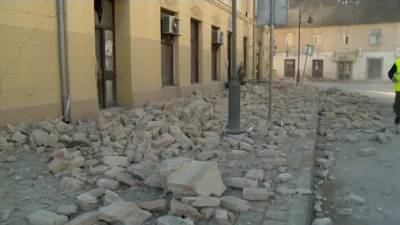 Хорватский город Петриня практически разрушен землетрясением