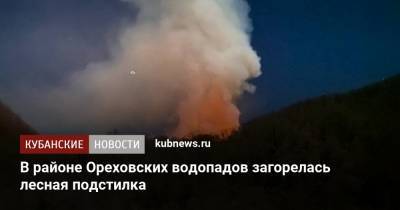 В районе Ореховских водопадов загорелась лесная подстилка