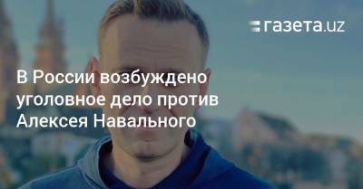 В России возбуждено уголовное дело против Алексея Навального
