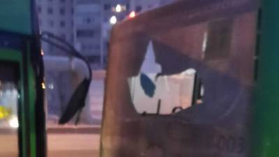 Тюменский автобус выбил зеркалом заднее стекло маршрутки