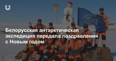 Белорусская антарктическая экспедиция передала поздравления с Новым годом