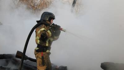 Двое жильцов деревянного дома погибли при пожаре в Прикамье