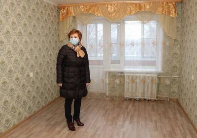 Елена Сорокина посмотрела квартиры, предназначенные детям-сиротам