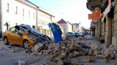 Видео: землетрясение в Хорватии вызвало переполох на птицеферме