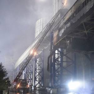 На зерновом терминале в Николаеве произошел пожар. Фото