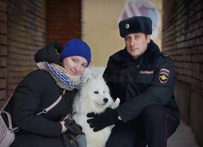 Томский полицейский помог хозяевам вернуть потерявшегося пса