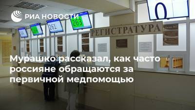 Мурашко рассказал, как часто россияне обращаются за первичной медпомощью
