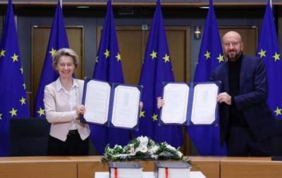 Долгожданная торговая сделка между Евросоюзом и Великобританией наконец подписана