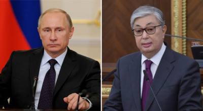 Президенты России и Казахстана поговорили по телефону