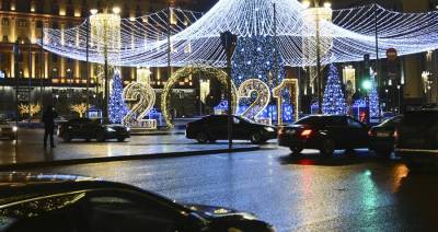 Праздничная подсветка в Москве будет работать всю новогоднюю ночь