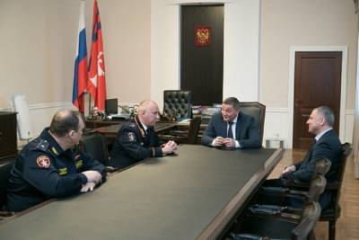 Бочаров провел рабочую встречу с руководством силового блока региона