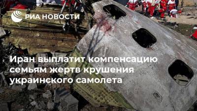 Иран выплатит компенсацию семьям жертв крушения украинского самолета