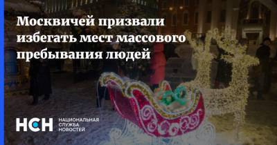 Москвичей призвали избегать мест массового пребывания людей