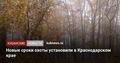 Новые сроки охоты установили в Краснодарском крае