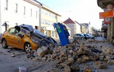 В Хорватии момент землетрясения попал в прямой эфир - korrespondent.net - Хорватия - Петриня