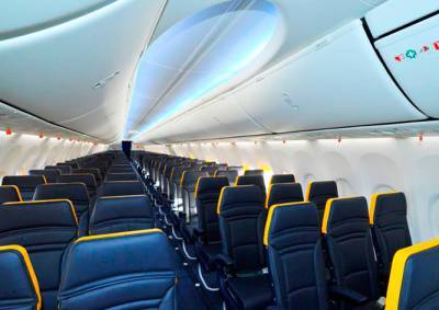 Ryanair показал обновленный интерьер своих самолетов