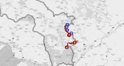 Части территорий Сюника, передающиеся Азербайджану по предварительной "демаркации"