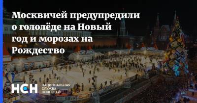 Москвичей предупредили о гололёде на Новый год и морозах на Рождество