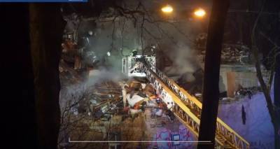 Шокирующее видео с места взрыва в Риге: часть жилого дома превратилась в руины