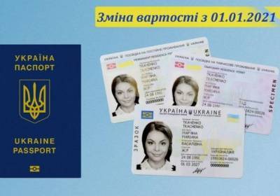 С 1 января в Украине подорожают ID-карты