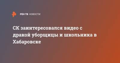 СК заинтересовался видео с дракой уборщицы и школьника в Хабаровске