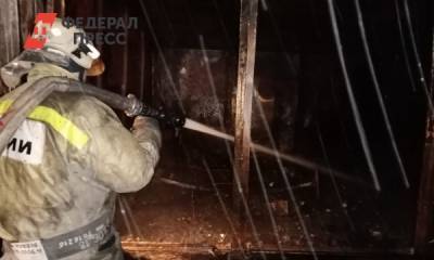 В Екатеринбурге из-за пожара в сторожке погиб человек