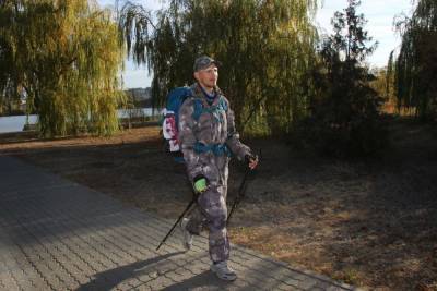 Путешественник пешком дошёл из Оренбурга в Краснодар