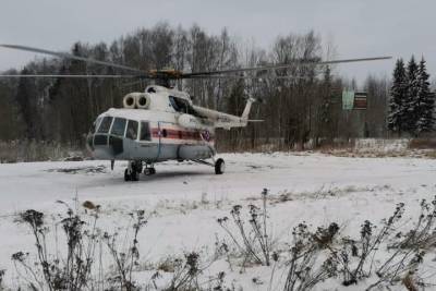 Вертолет оперативно доставил пациента в тверскую больницу