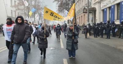 SaveФОП: Предприниматели перекрыли центральную часть Киева (ФОТО, ВИДЕО)