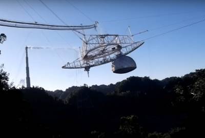 900-тонная платформа радиотелескопа обрушилась на землю: ужасное зрелище