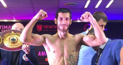 Новая победа - армянский боксер-профессионал продолжил беспроигрышную серию