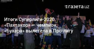 Итоги Суперлиги-2020. «Пахтакор» — чемпион, «Бухара» вылетела в Про-лигу