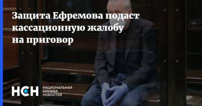 Защита Ефремова подаст кассационную жалобу на приговор