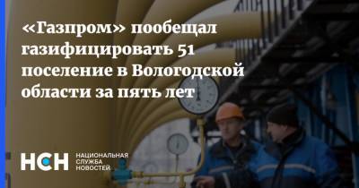 «Газпром» пообещал газифицировать 51 поселение в Вологодской области за пять лет