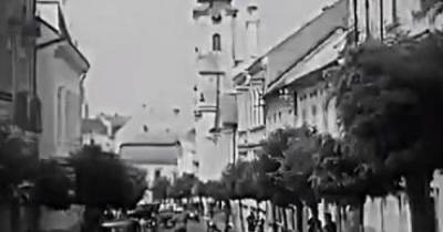 На Закарпатье реставрировали уникальное видео с видами Ужгорода 90-летней давности (видео)